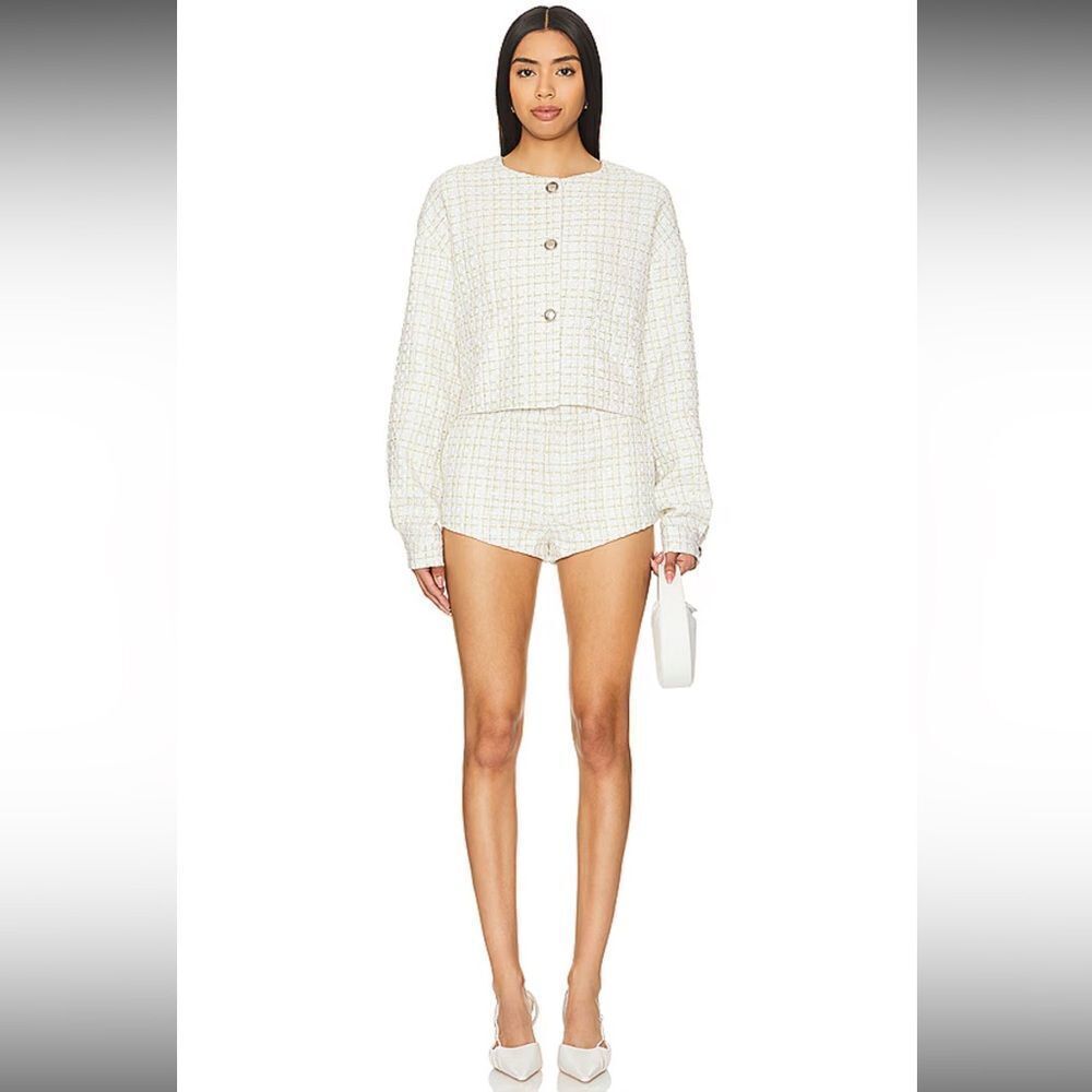 NWTs Lioness Set Coco - Jacket & Shorts in Speckled Porcelain